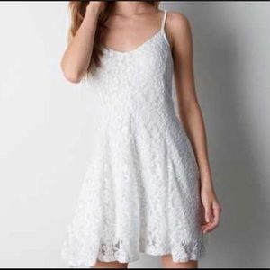 White Lace American Eagle Sun Dress